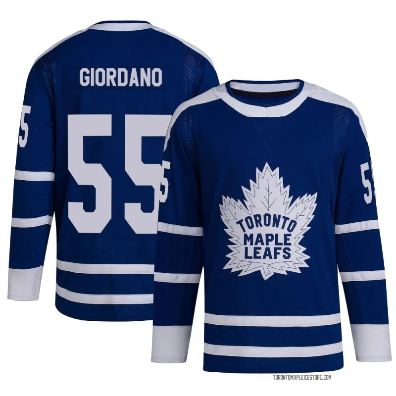 Toronto Maple Leafs 2022 Reverse Retro 2.0 Mark Giordano 55 Blue Primegreen  Jersey Men's - Bluefink